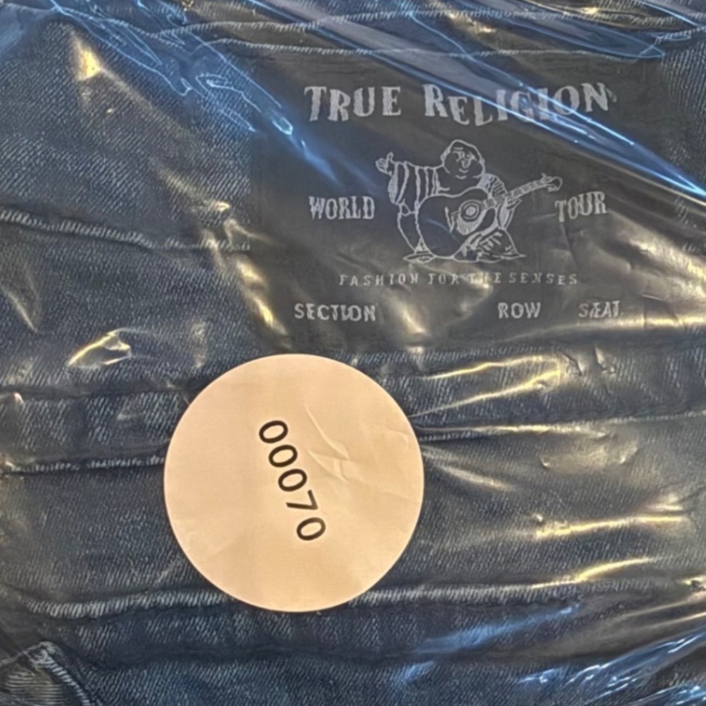 True Religion Geno Relaxed Slim Jeans Dark Wash Men's Size 36 - Picture 9 of 9